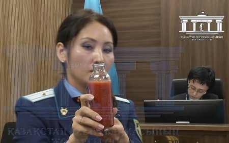 Бишімбаев ісі: Прокурор Нүкенованың басына жиналған қан мөлшерін көрсетті