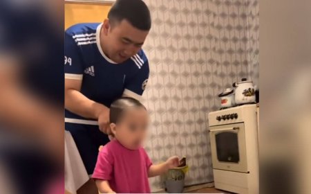 Баланы ішекпен қылқындырған азаматтың ісі желіде қызу талқыға түсті (ВИДЕО)