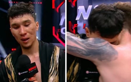 «Бүгін шыққым келмеген еді, бірақ, ақша керек…»: Жекпе-жек алдында анасының қазасын естіген қазақ файтері көпті жылатты (ВИДЕО)