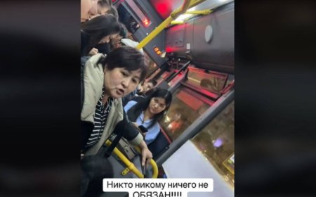 «Жастар шаршамай ма?»: Алматының автобусында үлкен кісілер мен бойжеткендер орын үшін дауласқан (ВИДЕО)