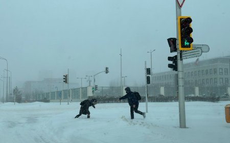 Метель и гололед в Астане: столичный акимат призывает к осторожности