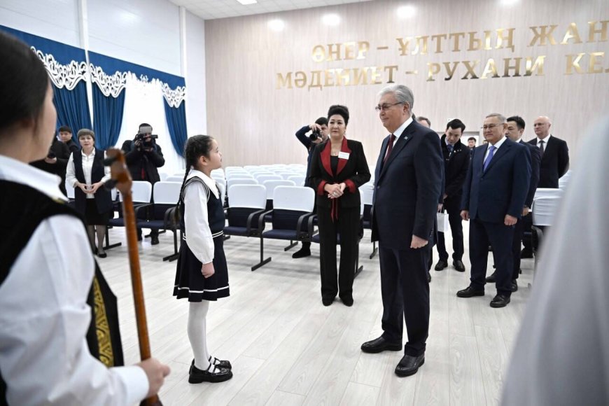 Президент Токаев ознакомился с новыми социальными объектами в Жетысуской области