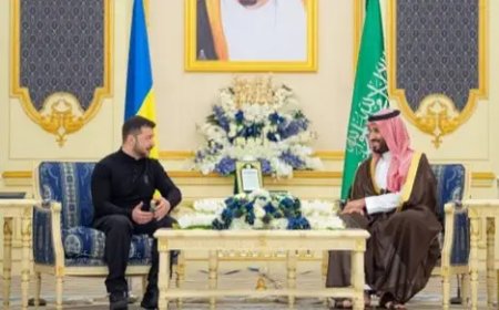 Президент Украины Владимир Зеленский провёл встречу с наследным принцем Саудовской Аравии Мухаммедом бин Салманом Аль Саудом
