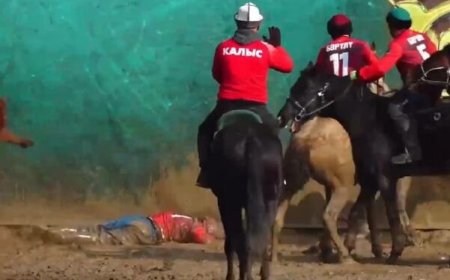 В Кыргызстане участник кок-бору скончался во время игры