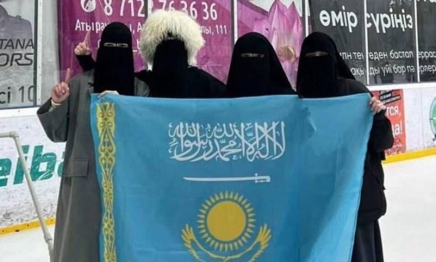 На снявшихся с «флагом Казахстана» с «арабской» символикой завели уголовное дело