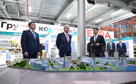 Тоқаев Шымкенттегі сауда-логистика орталығына барды