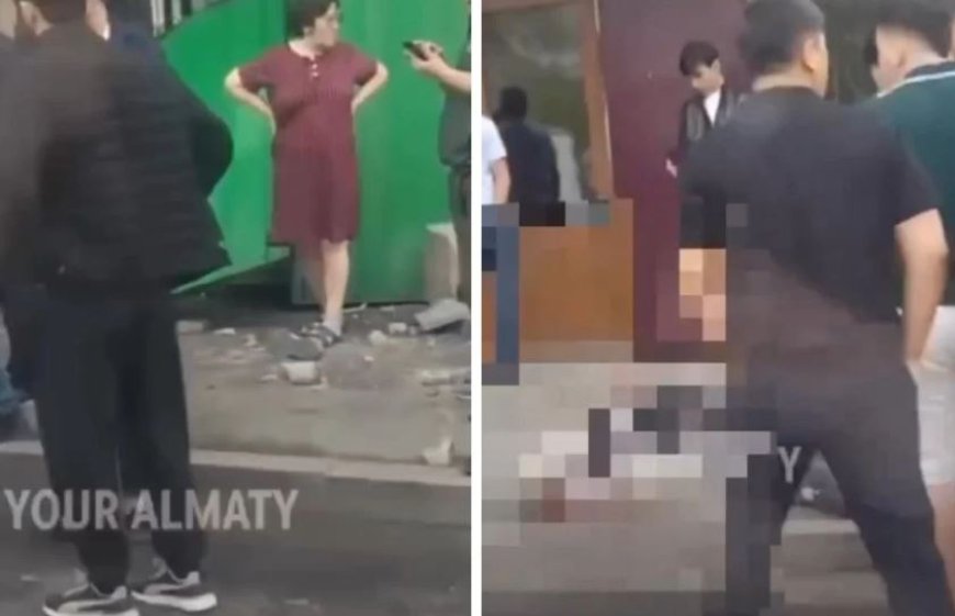 Алматыда автобус тротуарға шығып кетіп жаяу жүргіншіні қағып өлтірді (ВИДЕО)
