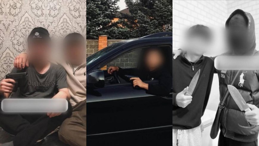 Ақтөбелік оқушылар қару ұстаған суреттерін TikTok-қа жариялаған