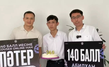 Түркістан облысында ҰБТ-дан 140 балл жинаған оқушыға пәтер сыйға берілді