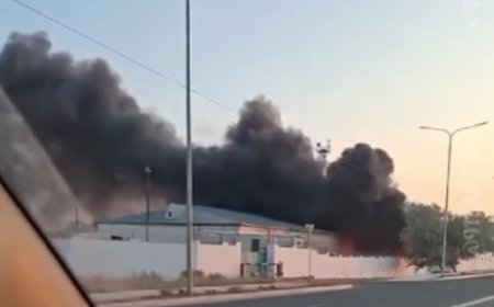 Пожар вспыхнул на складе воинской части под Актау
