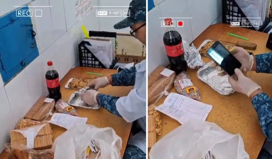 «Палаудың ішіне телефон тығып қойған»: Павлодарда түрмеге келген сәлемдемеден «тосын сый» табылды (ВИДЕО)