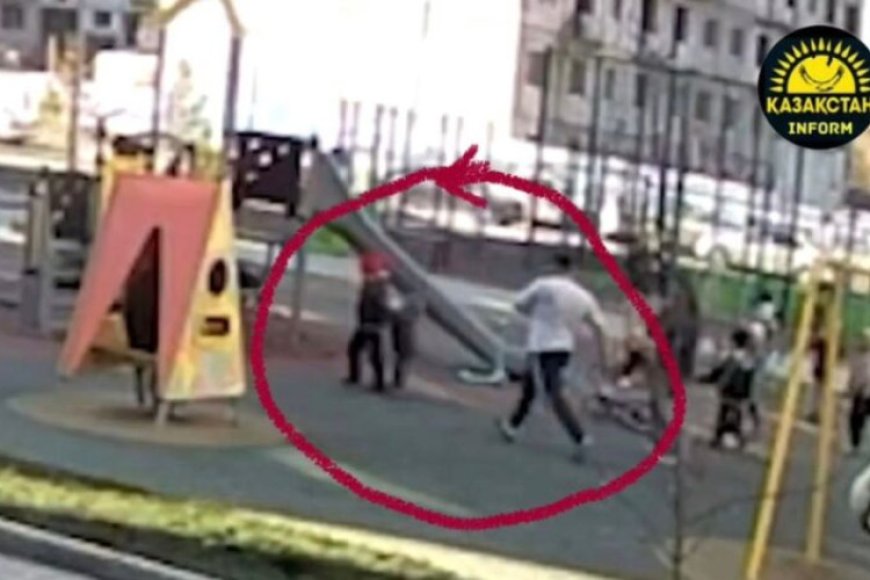 «Балам біресе күледі, біресе жылайды, бір орында айналып жүреді» - ойын алаңында соққыға жығылған баланың анасы