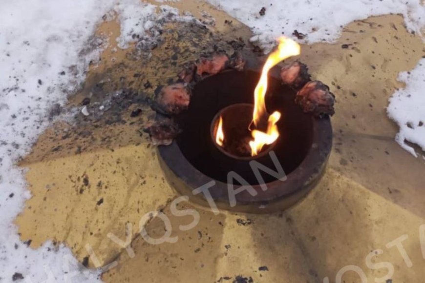 Мәңгілік алауға тауық қақтаған азамат ұсталды