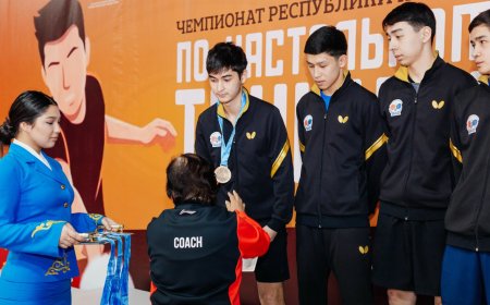Воспитанники Академии Nomad выиграли юниорский чемпионат Казахстана по настольному теннису