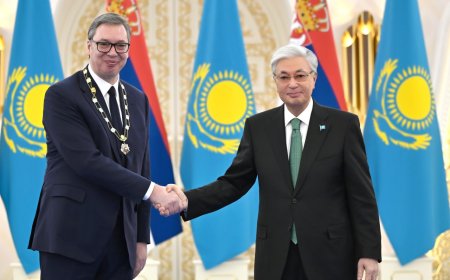 Тоқаев  Сербия Президентін «Алтын Қыран» орденімен марапаттады