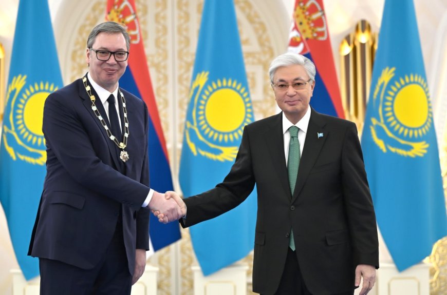 Тоқаев  Сербия Президентін «Алтын Қыран» орденімен марапаттады