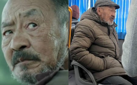 «Тірі аңыз осы кісі еді ғой»: Танымал актердің автобуспен жүргені көптің көңіліне тиді (ФОТО)