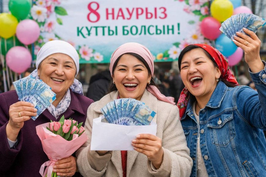 Әйелдерге 8 наурызға орай 43 мың теңге беріледі