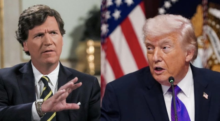 «Такер бағдарынан жаңылды»: Трамп танымал журналист Такер Карлсонды қатаң сынға алды
