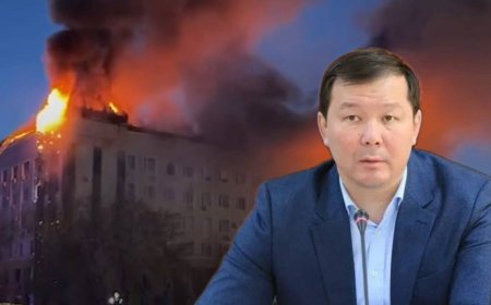Ақтөбе әкімдігі отқа оранды (ВИДЕО)