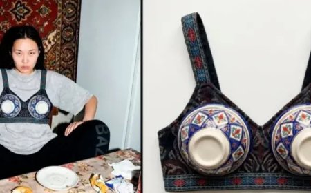 «Шектен шыққан креатив»: Кеудесіне кесе киген бойжеткеннің әрекеті талқыға түсті
